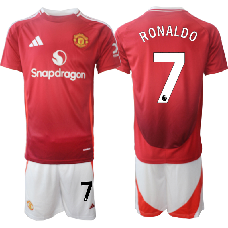 Men 2024-2025 Club Manchester United home Red #7 Soccer Jersey